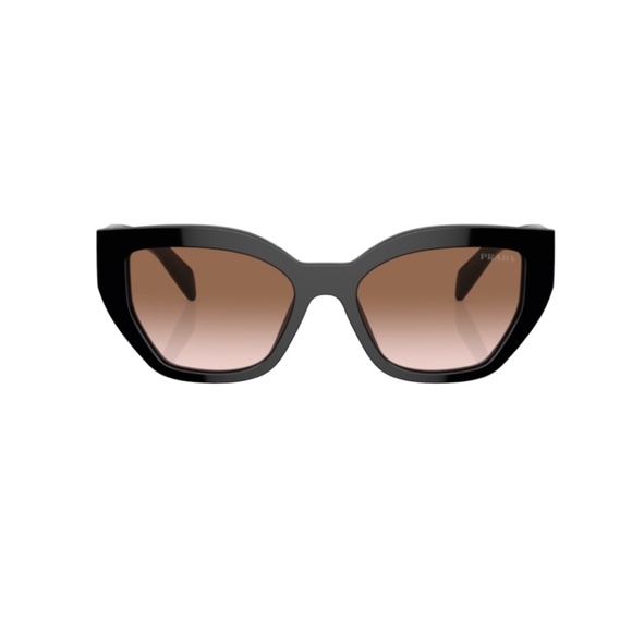 Prada A09S 1AB0A6 53 Black Brown Gradient Sunglasses PRA09S main image 4